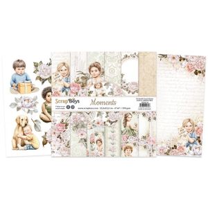 Комплект дизайнерска хартия - MOMENTS  - 24 листа