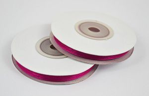 Панделка органза - Тъмна Циклама 0,60 см - 22.8м.
