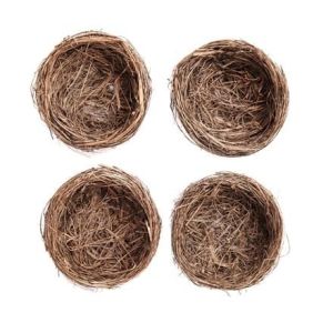 Мини гнездо за декорация - 4 бр.- 6,00 см