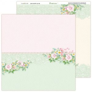 Комплект дизайнерска хартия - HAPPINESS - 6 листа