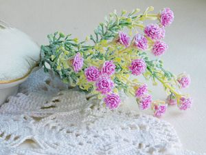 Мини цветя - Маджента - 6 бр.