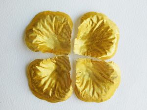 Цветни листенца (петали) Металик Злато - 60 бр.