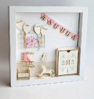 3D елементи за миниатюра - Люлка еднорог