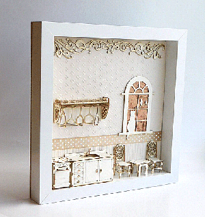 3D елементи за миниатюра - Шкаф-мивка