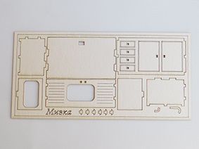 3D елементи за миниатюра - Шкаф-мивка