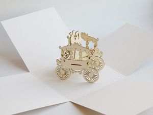 Елементи за експлодираща кутия - Каляска с младоженци