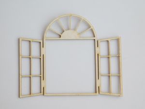 Eлементи за миниатюра - Отворен прозорец с арка