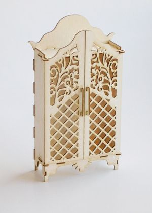 3D елементи за миниатюра - Гардероб