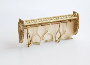 3D елементи за миниатюра - Полица с 5 чаши