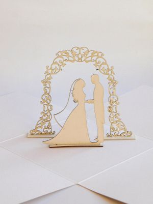 Елементи за експлодираща кутия - Арка с младоженци