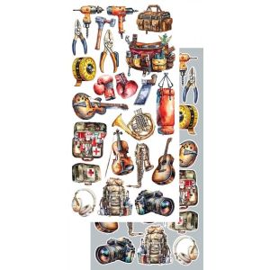 Комплект дизайнерска хартия -  THE MEN'S WORLD - 8 листа