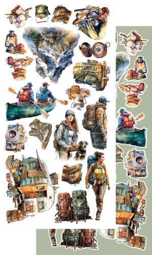 Комплект дизайнерска хартия - Whispers of the Mountains - 6 листа