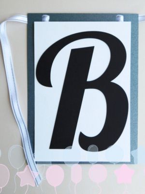 Букви за банер - В - 1 бр.