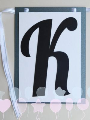Букви за банер - К - 1 бр.