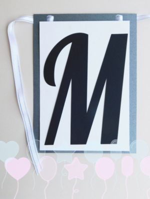 Букви за банер - М - 1 бр.