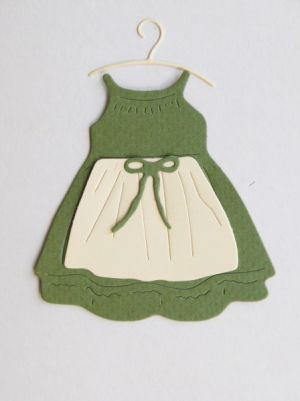 Нейните дрешки - Зелено и шампанско -  20 елемента