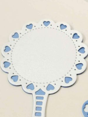 Бебешка дрънкалка Перла - Синьо и Бяло - 4 елемента