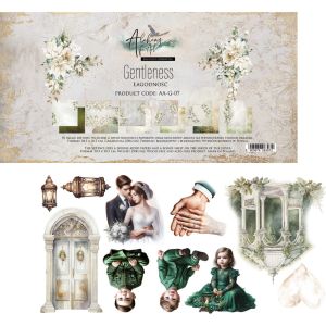 Комплект дизайнерска хартия - Gentleness - 6 двустранни листа