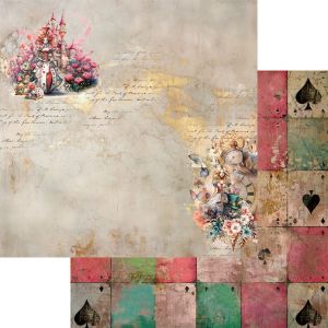 Комплект дизайнерска хартия - Alice - 6 двустранни листа