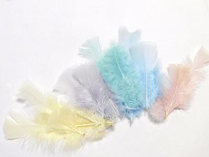 Пера - Микс пастелни цветове - 12-16 бр. - 2 гр.