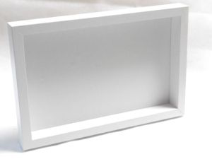 Бяла 3D дълбока Рамка - 20,00 х 30,00 х 3,00 см