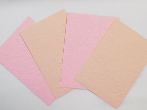 Релефни Заготовки за картички - Floral - 4 бр.