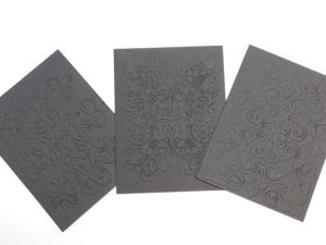 Релефни Заготовки за картички - Nero - 3 бр.