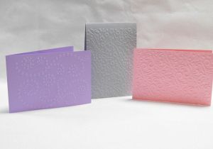 Релефни Заготовки за картички - Floral - 3 бр.