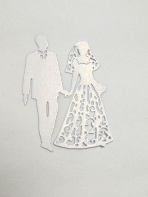 Елементи от хартия - Младоженци - 4 елемента