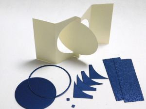 Перлени Заготовки за картички - Swing Card - 1 бр.