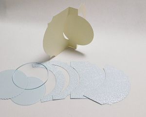 Перлени Заготовки за картички - Swing Card - 1 бр.