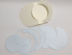 Перлени Заготовки за картички - Swing Card - 1 бр.