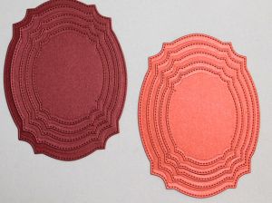 Рамки Перла - Червено микс - 10 бр.