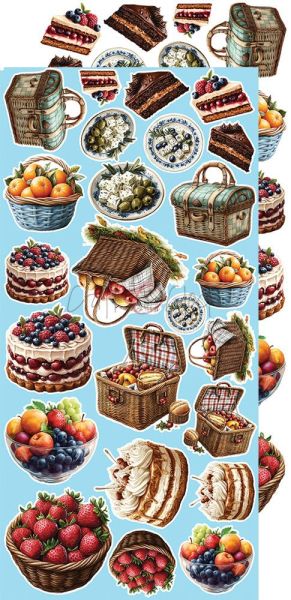 Комплект дизайнерска хартия с елементи за изрязване - Summer Adventures MIX - 18 листа