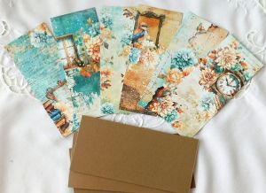 Заготовки за картички - Vintage Heaven - 9 елемента