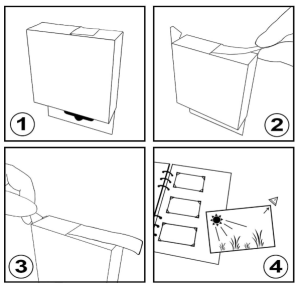 Фото ъгли - самозалепващи прозрачни 500 бр.
