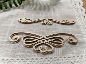 Многопластов Орнамент 3D - 12,50 х 4,00 см   и 12,50 х 2,00 - 2 бр.