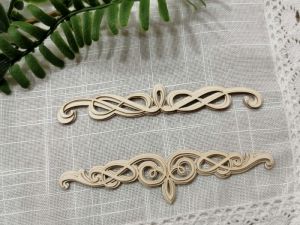 Многопластов Орнамент 3D - 12,50 х 3,00 см и 12,50 х 2,00 см - 2 бр.