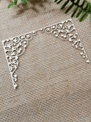 Ъгъл Голям - Роза и клонки - 5,50 х 8,00 см - 2 бр.