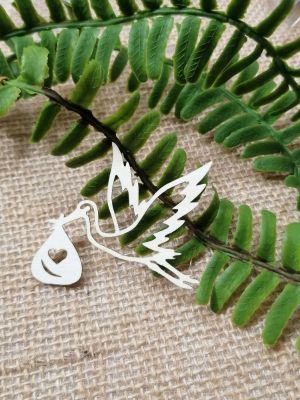 Бебешки истории - Щъркел - 5,00 х 6,50  см - 5 бр.