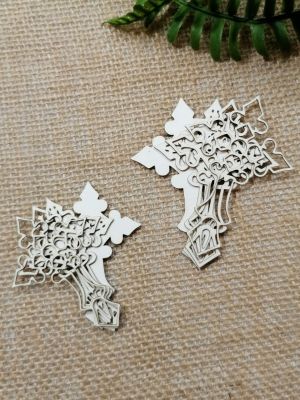 Многопластови 3D Елементи - Кръст - 6,00 х 4,50 и 8,00 х 5,00 см-  2 размера