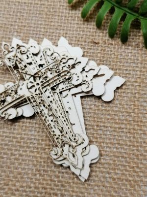 Многопластови 3D Елементи - Кръст - 9,00 х 7,00 см- 1 бр.