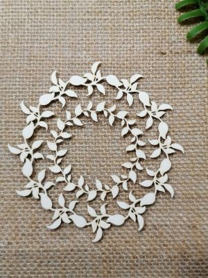 Рамка кръг с листа - 2 размера