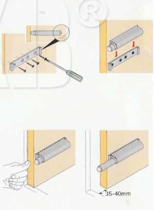 Пуш бутон за отваряне Maxi - 1 бр.