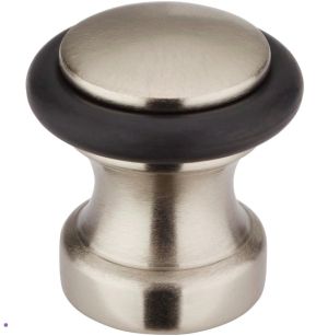 Стопер за врата, никелирана стомана - Ø 28 x 30 мм- 1 бр.