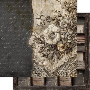 Комплект дизайнерска хартия - In Silence - 12 листа