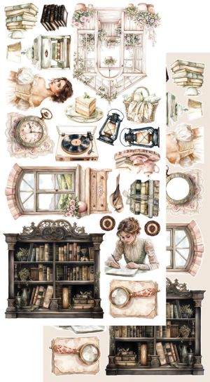 Комплект дизайнерска хартия - In Silence - 6 листа