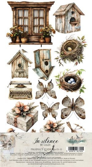 Комплект дизайнерска хартия - In Silence - 6 листа