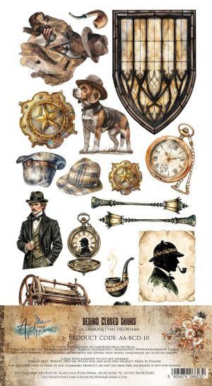 Комплект дизайнерска хартия - Behind Closed Doors - 6 листа