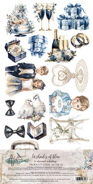 Комплект дизайнерска хартия - In Shades Of Blue - 6 листа